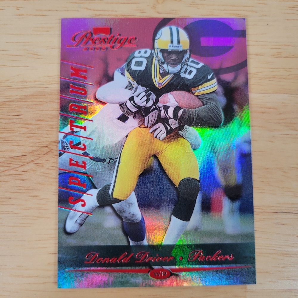 NFL Football Card Donald Driver 2000 Playoff Prestige Insert 96/100